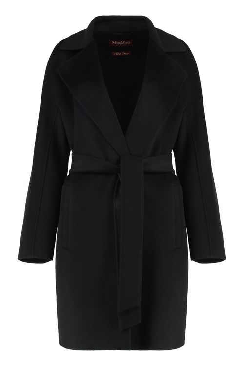 Wool and Cashmere Coat — Black