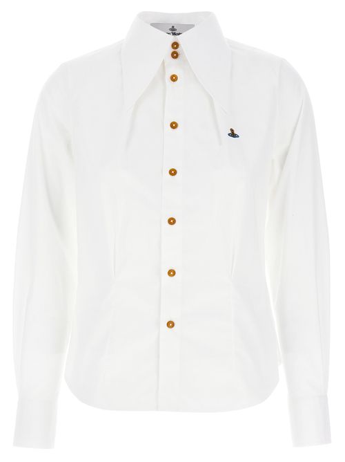W Violin Blouse — White