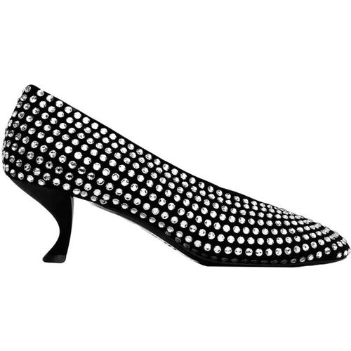 La Rose Pumps Silber Kristall Schwarz