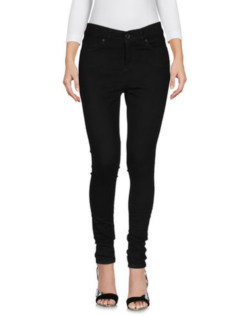 Seven7 Woman Jeans Black Size 25 Cotton, Lycra