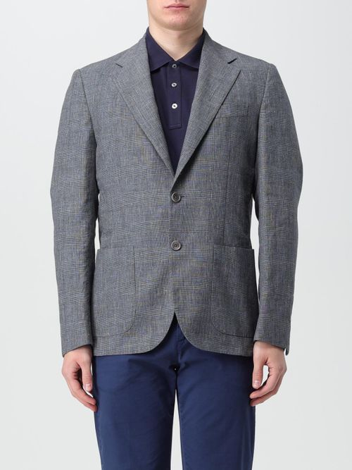 Blazer Men color Charcoal