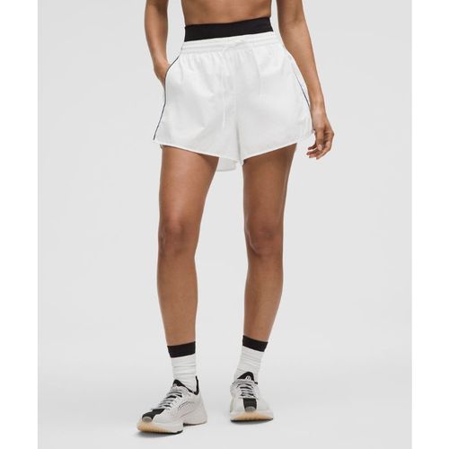 Lululemon – Women's Court Rival High-Rise Shorts Perforated – 3" – Color White/Blue