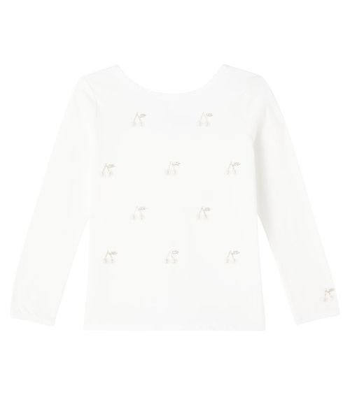 Jibou embellished cotton T-shirt