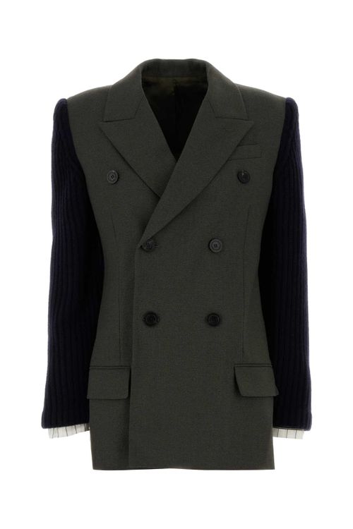 Breasted Blazer — Khaki