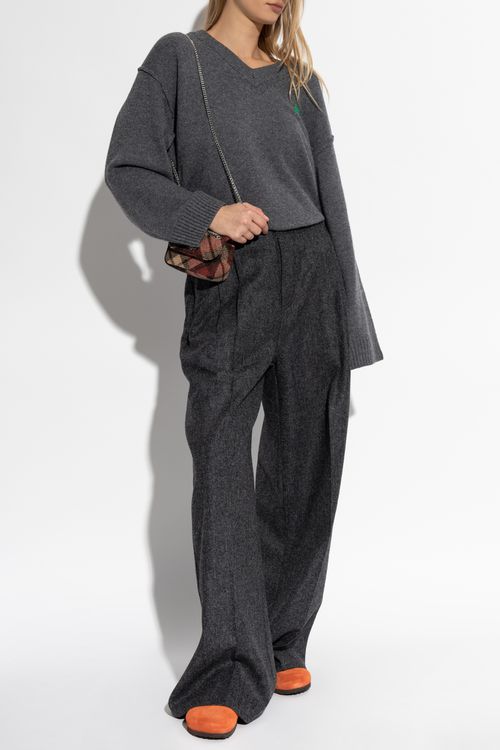 Sweater With Logo, Women's, Grey