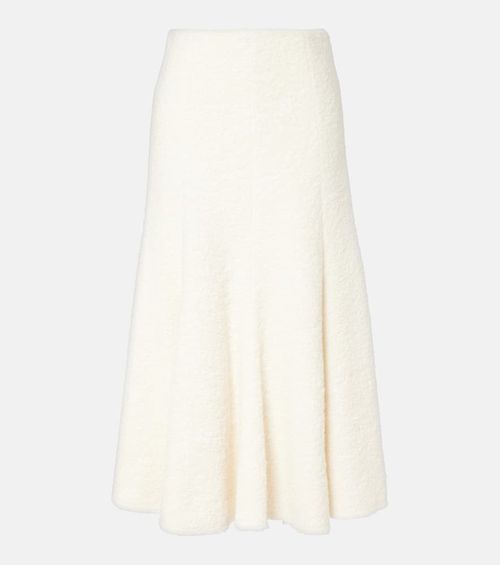 Amy cashmere and wool-blend midi skirt