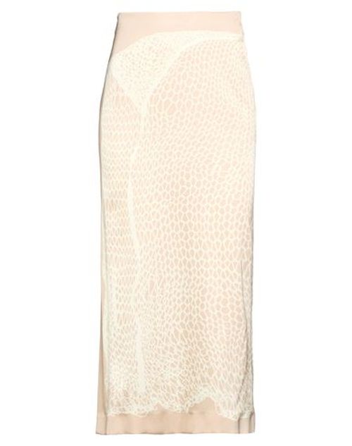 Woman Midi skirt Ivory Size 4 Viscose, Elastane