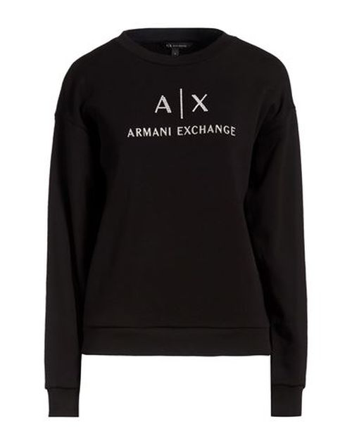 Woman Sweatshirt Black Size M Cotton