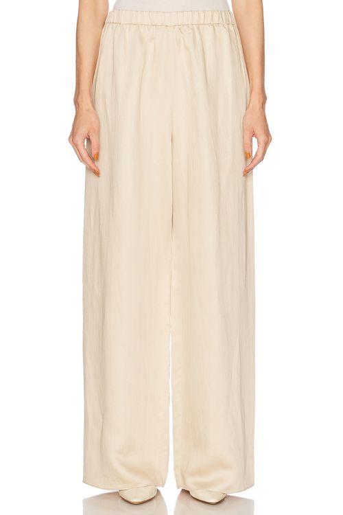 Jenni Kayne Summer Demi Pant in Oatmeal - Neutral.  XL also in
