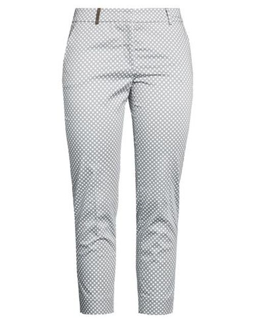 Woman Pants Grey Size 10 Cotton, Elastane