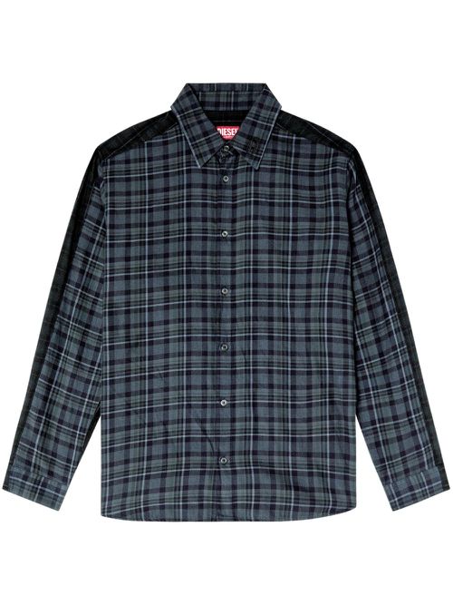 Diesel S-SIMPLY-CHECK shirt - ブルー
