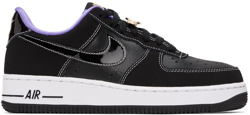 Black & Purple Air Force 1 '07 LV8 Low Sneakers