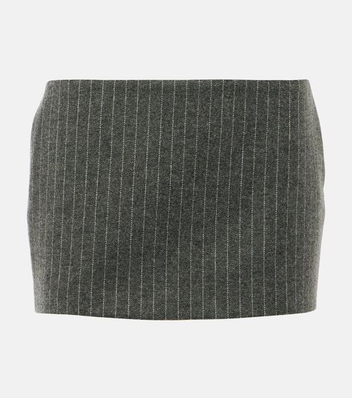 Alex Perry Pinstripe low-rise miniskirt