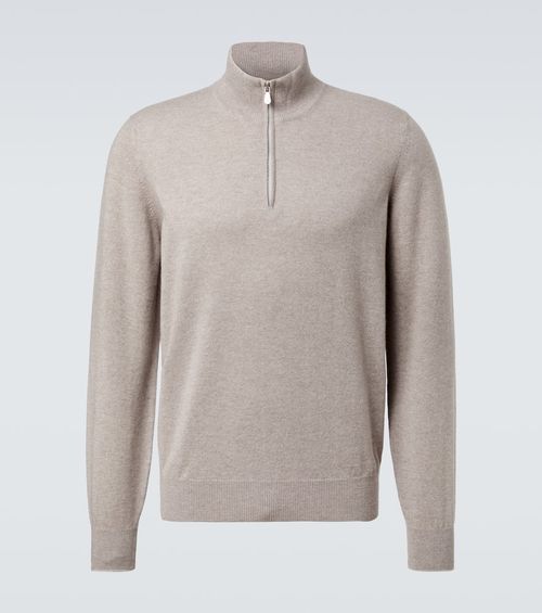 Cashmere half-zip sweater