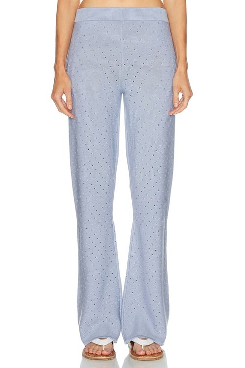 SRG Gidget Knit Pant in Blue - Blue. M also in L, S, XL