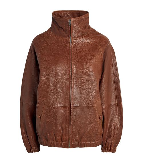 Oversized Leather Jacket