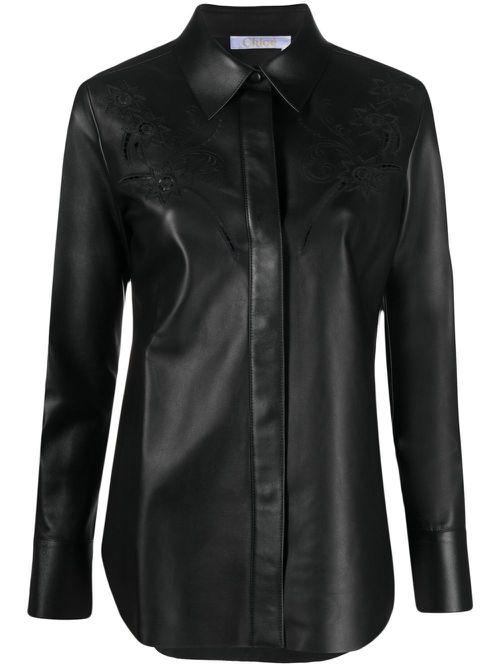 CHLOÉ- Leather Shirt