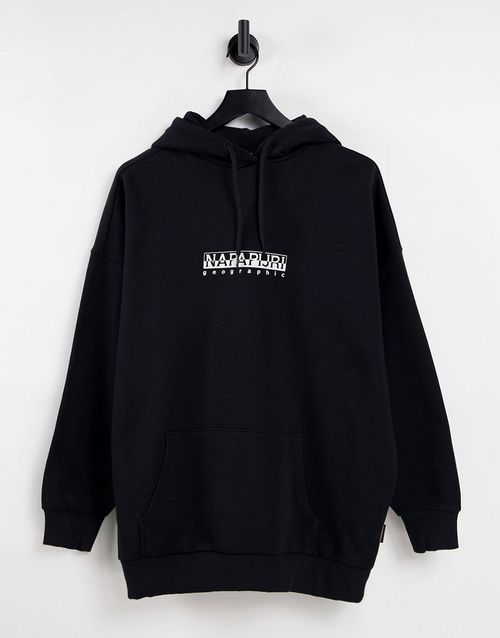 Box hoodie in black