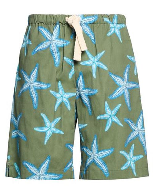 Man Shorts & Bermuda Shorts Military green Size M Cotton