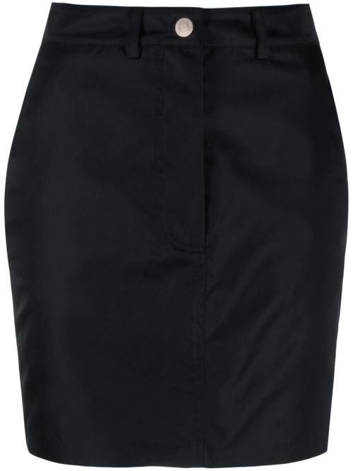 High-waist mini skirt - Black