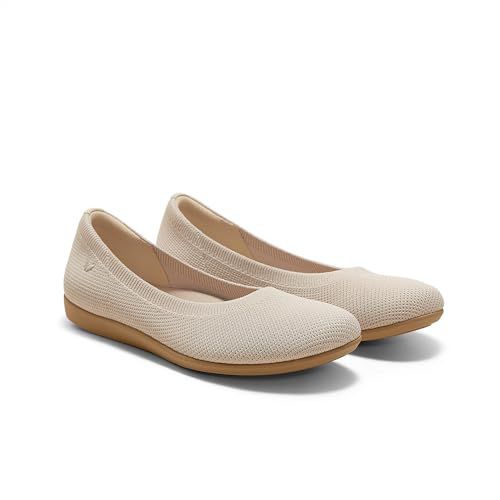 VIVAIA Claire Walker Women's Flats Round Toe Slip On Walking Flat Shoe with Arch Support Comfortable Lightweight Ballet Flats for Daily Turquoise