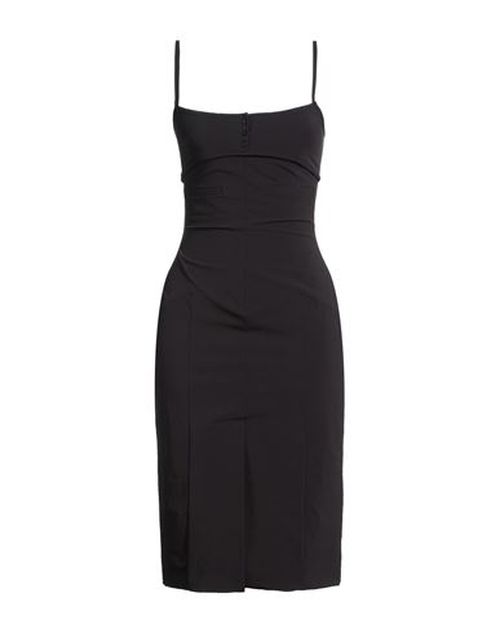 Woman Midi dress Black Size M Nylon, Polyurethane