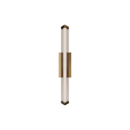 Aged Brass LED Wall Sconce from the Boulevard Collection