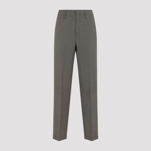 Men's Virgin Wool Regular Straight-Leg Pants