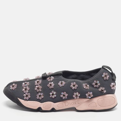 Dior Fusion 39.5 Grey Mesh Slip On Sneaker