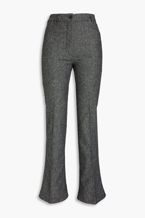 Tweed flared pants