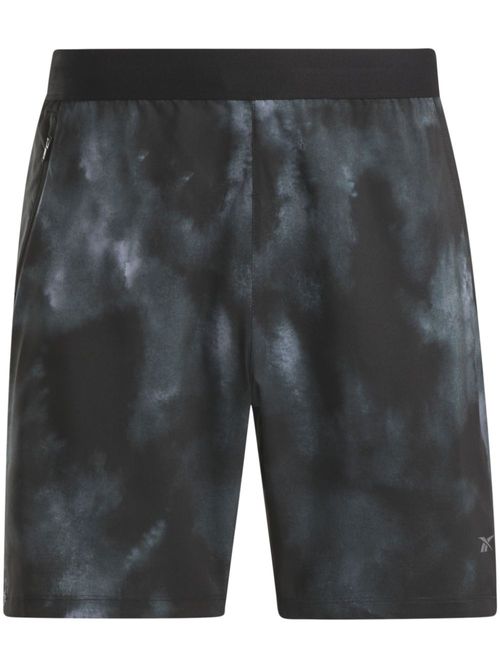 Logo-print running shorts - Black