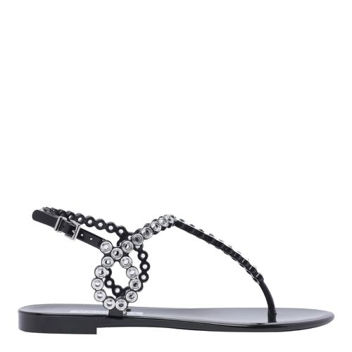 Almost Bare Crystal Jelly Sandals