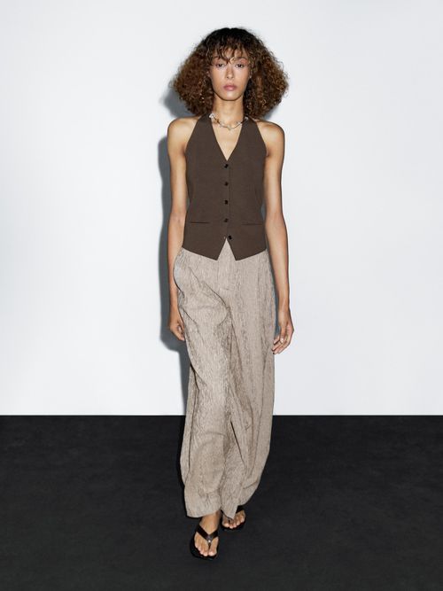 Textured Multi - Stripe Trouser