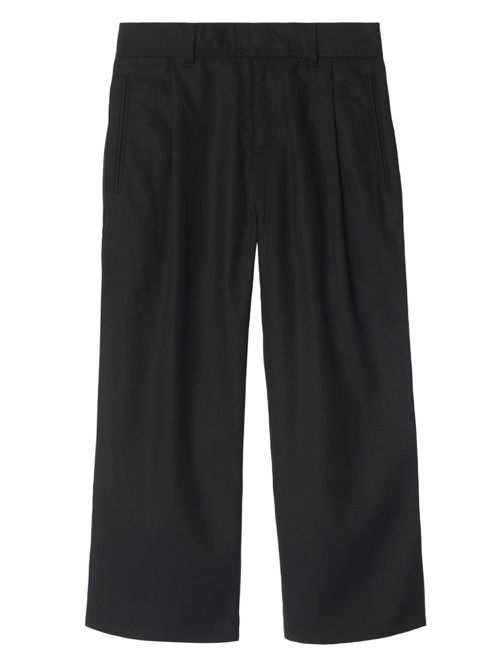 Cotton blend trousers - Black