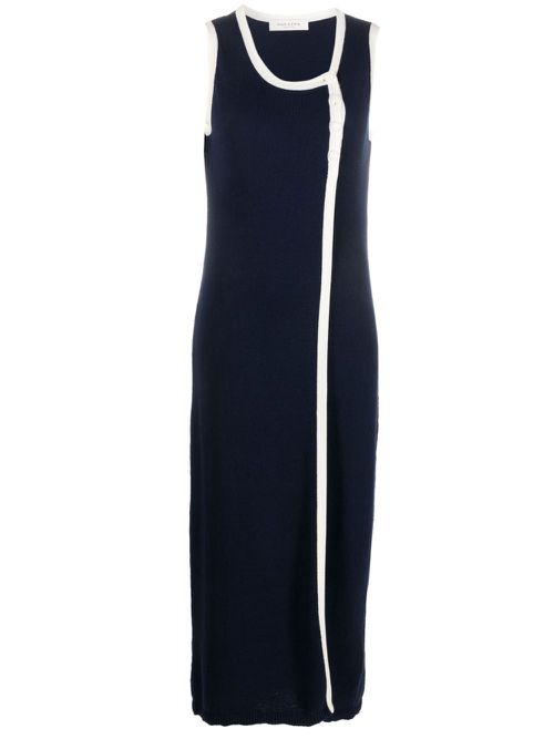 Lisa cotton-blend midi dress - Blue