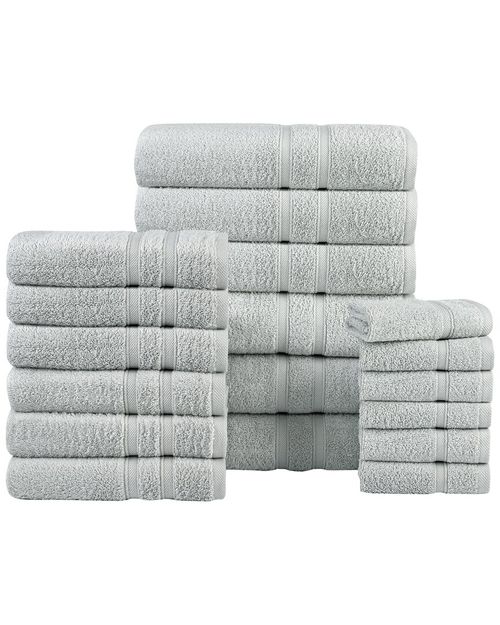 18pc Zero Twist Egyptian Cotton Towel Set