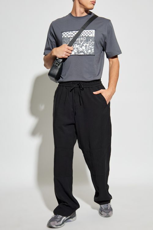 Trousers With Pockets, Men's, Black