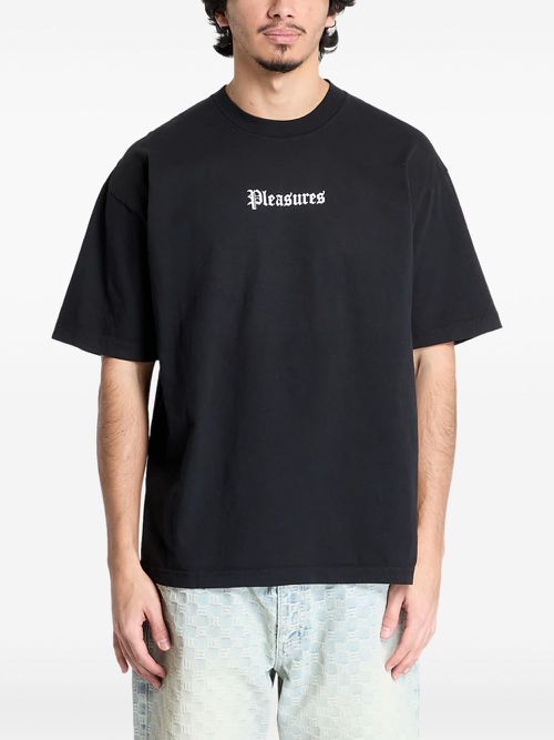 Logo-embroidered t-shirt - Black