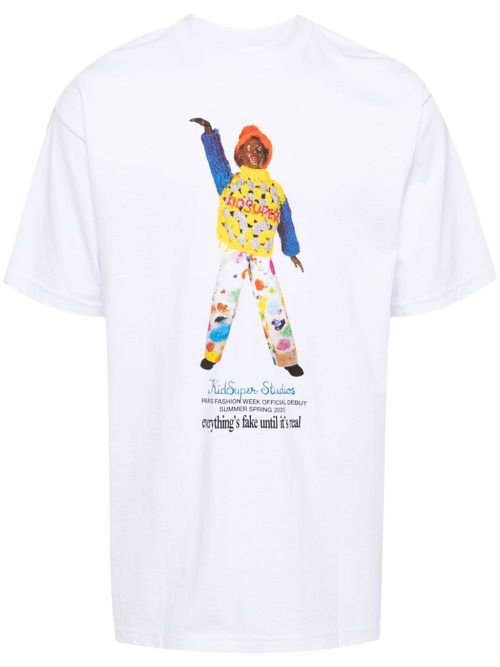 KidSuper Katoenen T-shirt met grafische print - Wit