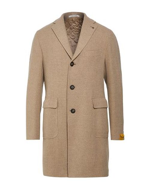 Man Coat Sand Size 36 Virgin Wool, Polyamide