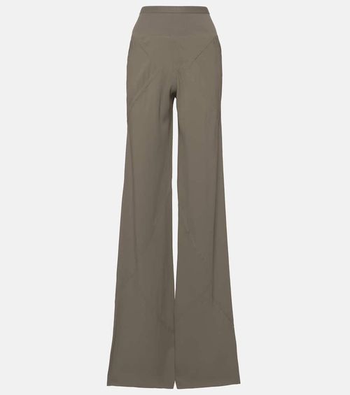 Crêpe wide-leg pants