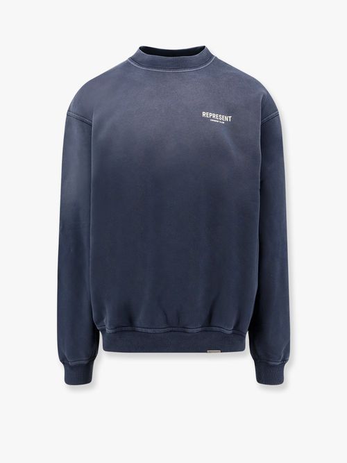 Represent Owners Club Cotton Sweatshirt With Frontal Logo Print