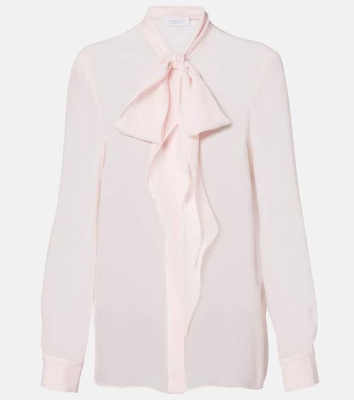 Shildon tie-neck silk blouse