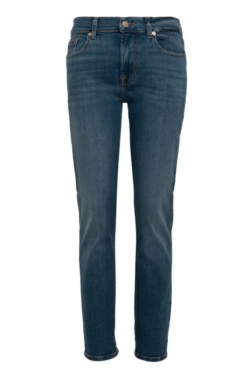 Relaxed Skinny Slim Jeans with Mid-Rise