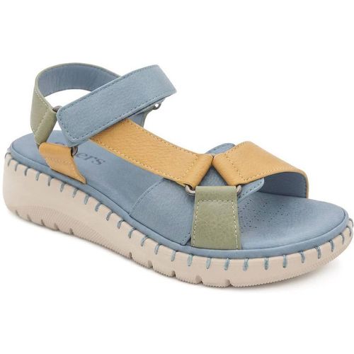 Pavers Women's Adjustable Fastening Cushioning Sandals in Blue