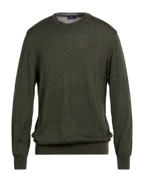 Man Sweater Military green Size 3XL Acrylic, Wool