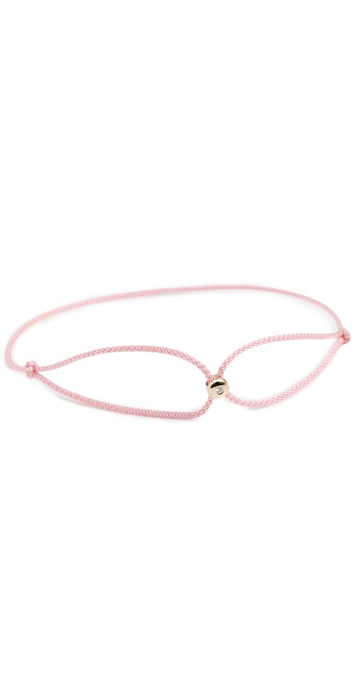 14k Diamond Dot Cord Bracelet Petal One Size