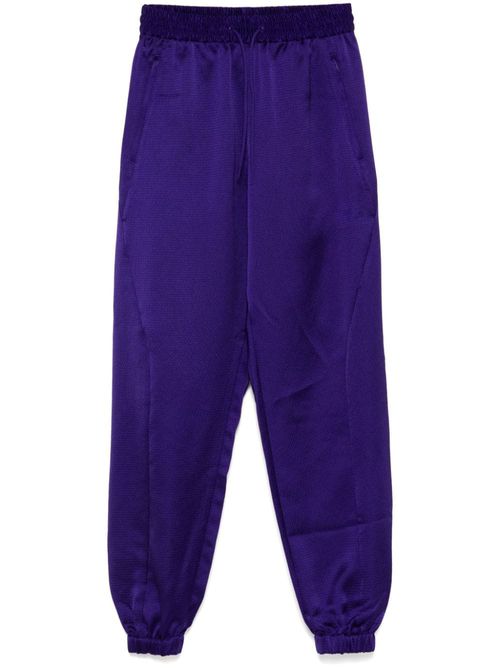 Logo-print track pants - Purple