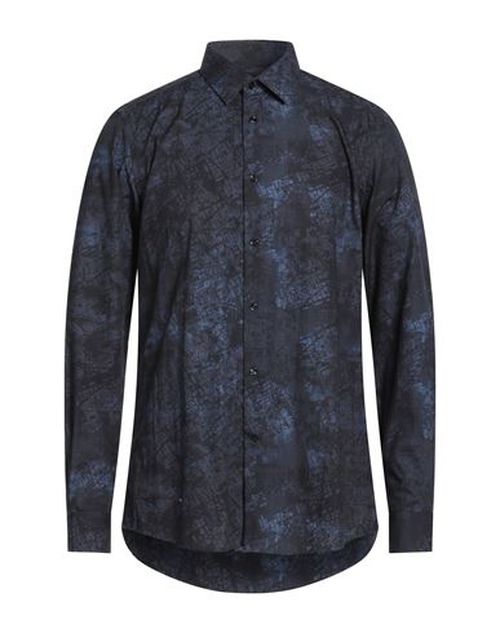 Man Shirt Navy Size 15 Cotton