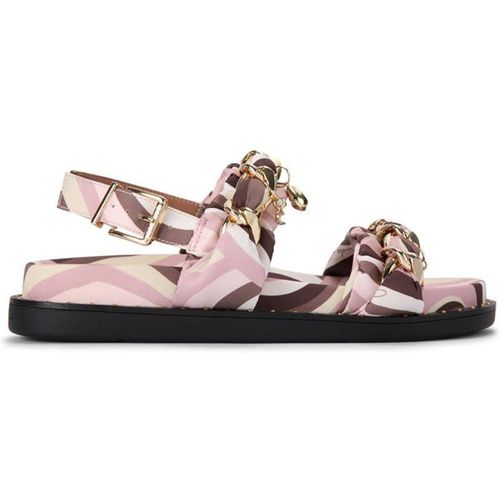 Carvela 'caramella Footbed' Fabric Sandals In Pink